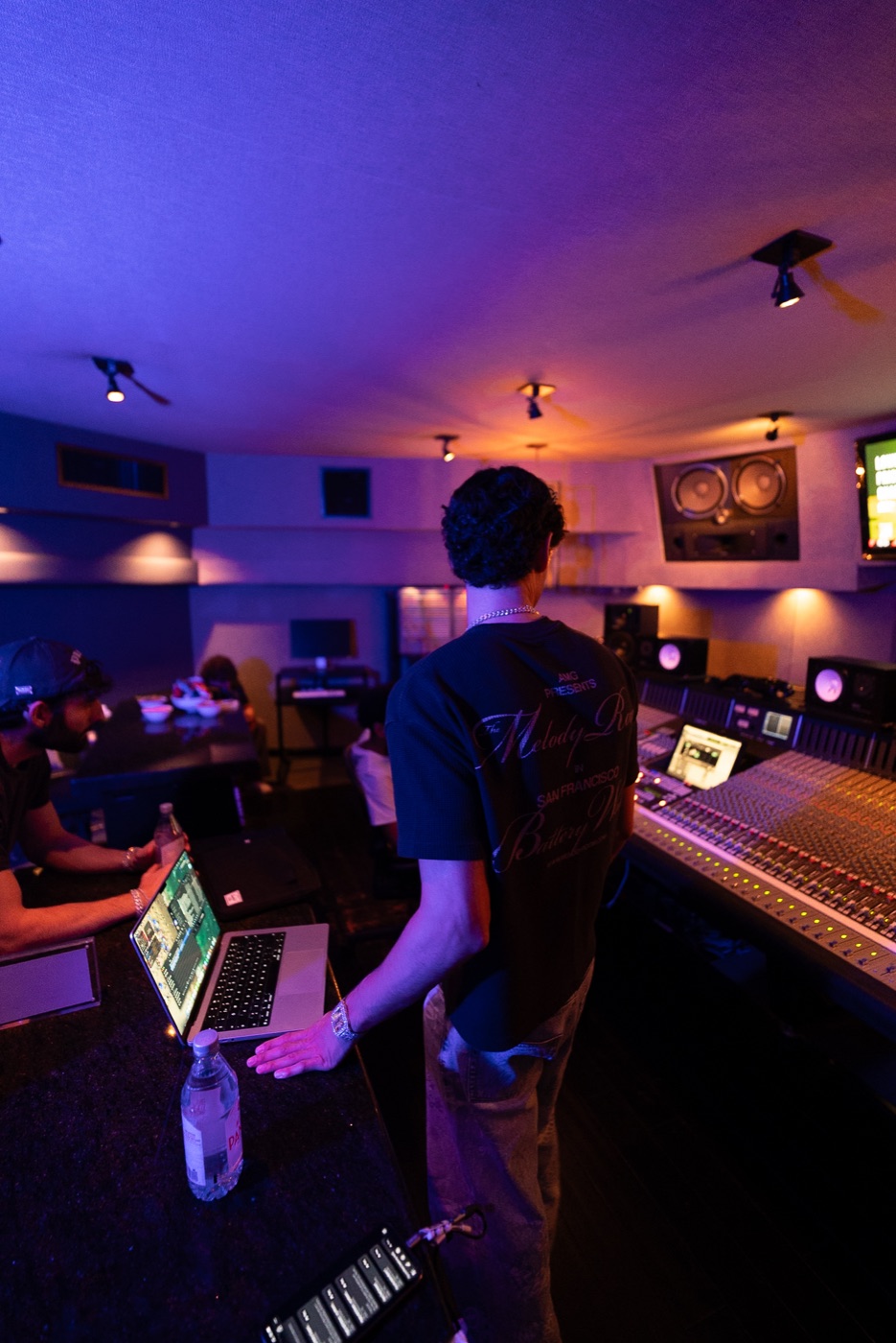 Alan Hamak at the Studio Console