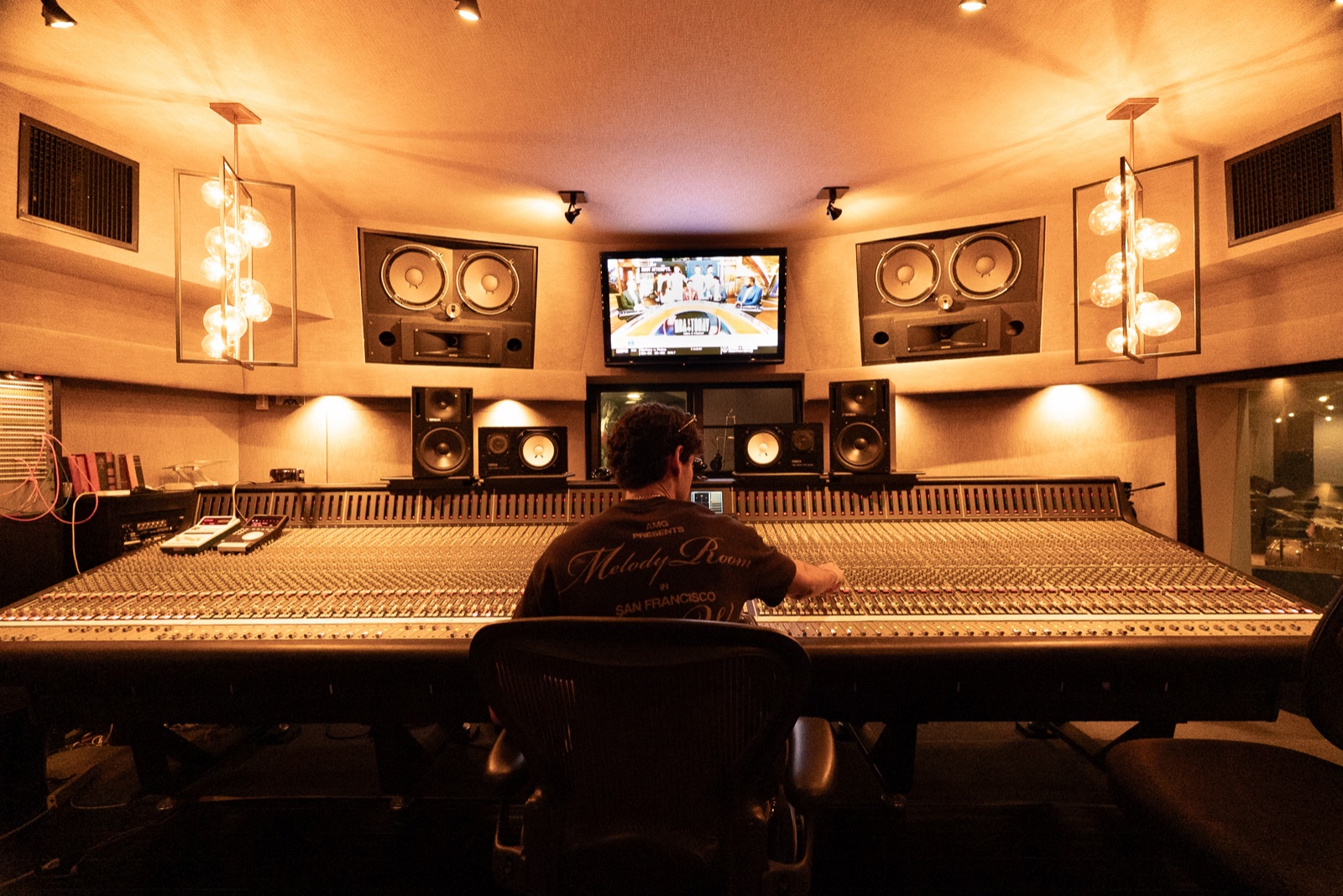 Alan Hamak Working in Larrabee Studios